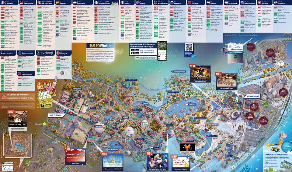 Europa-Park official park map