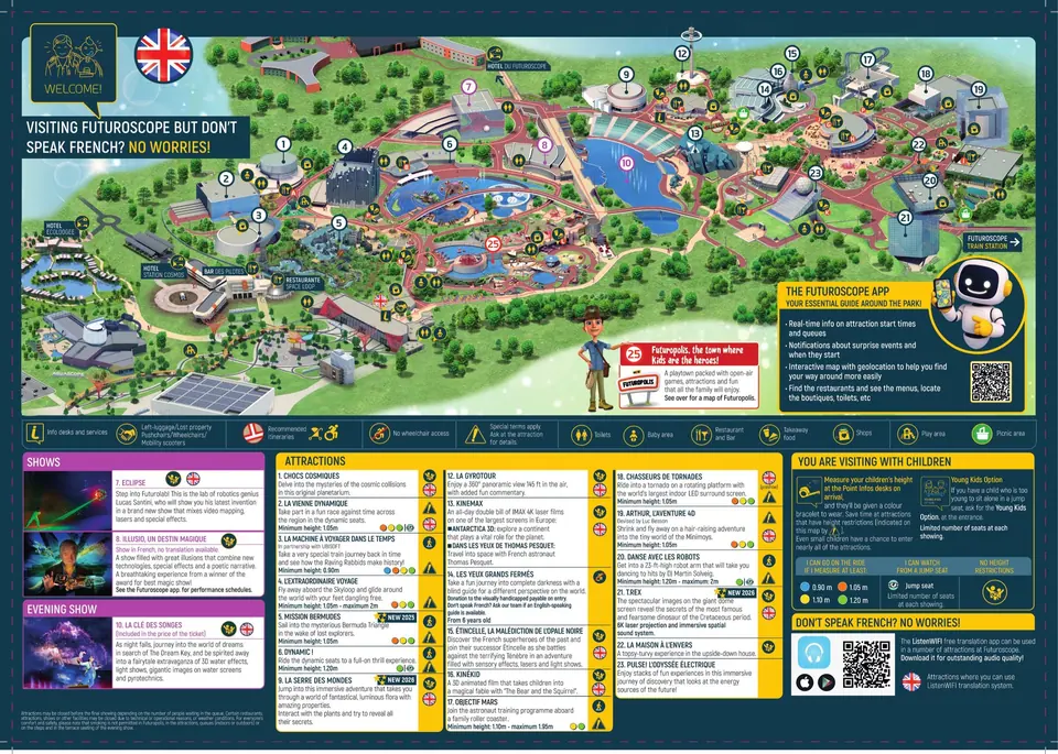 Futuroscope official park map