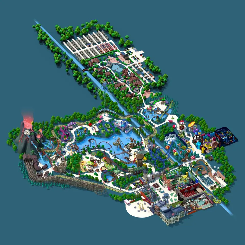 Plopsaland De Panne official park map