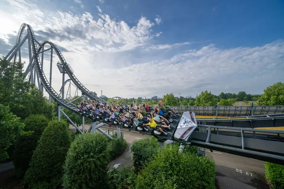 Silver Star hypercoaster train at Europa-Park