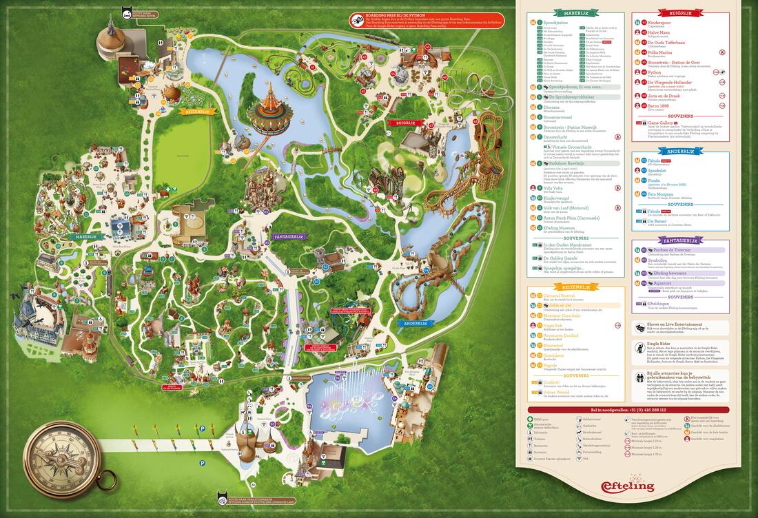 Efteling official park map