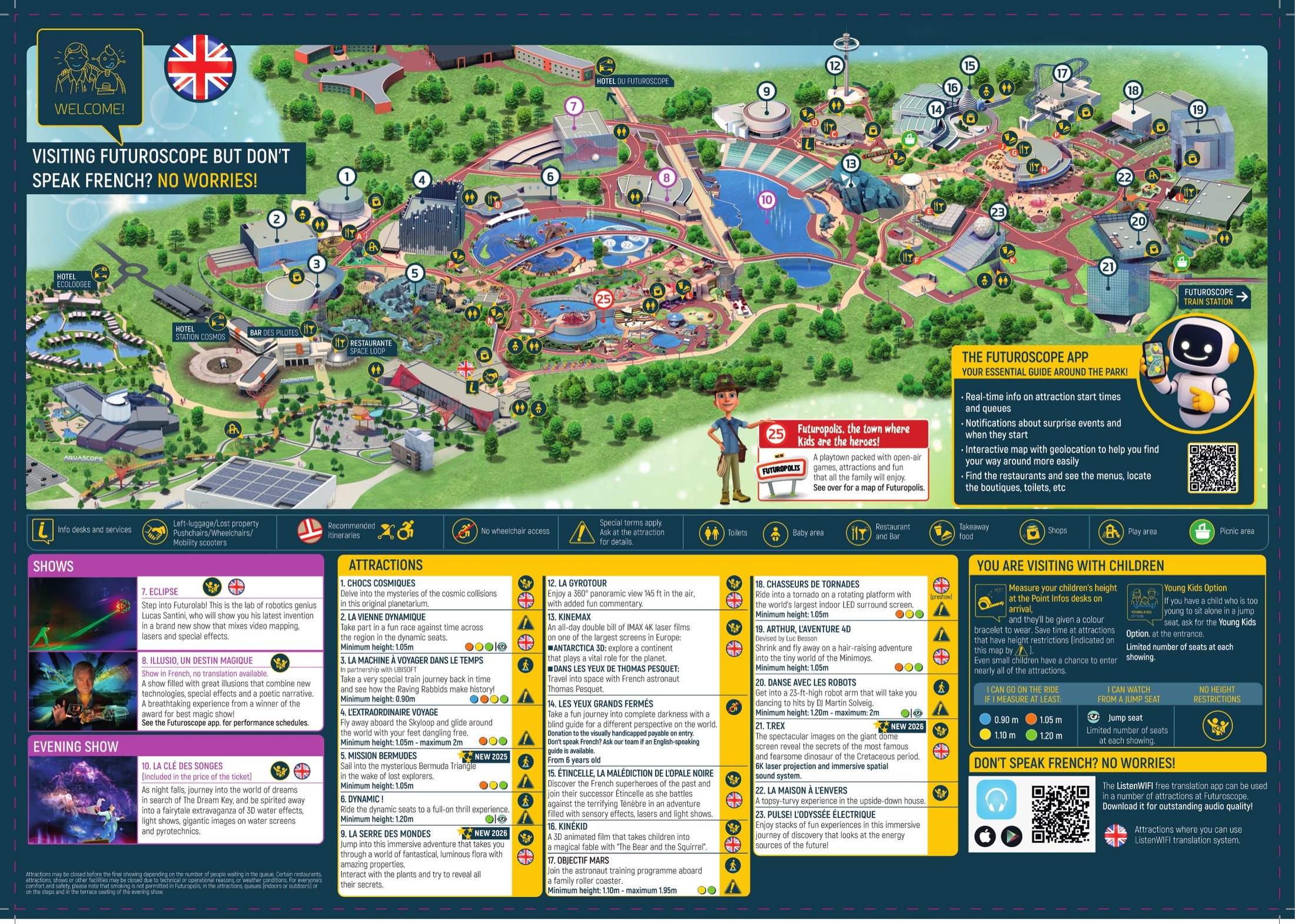 Futuroscope official park map