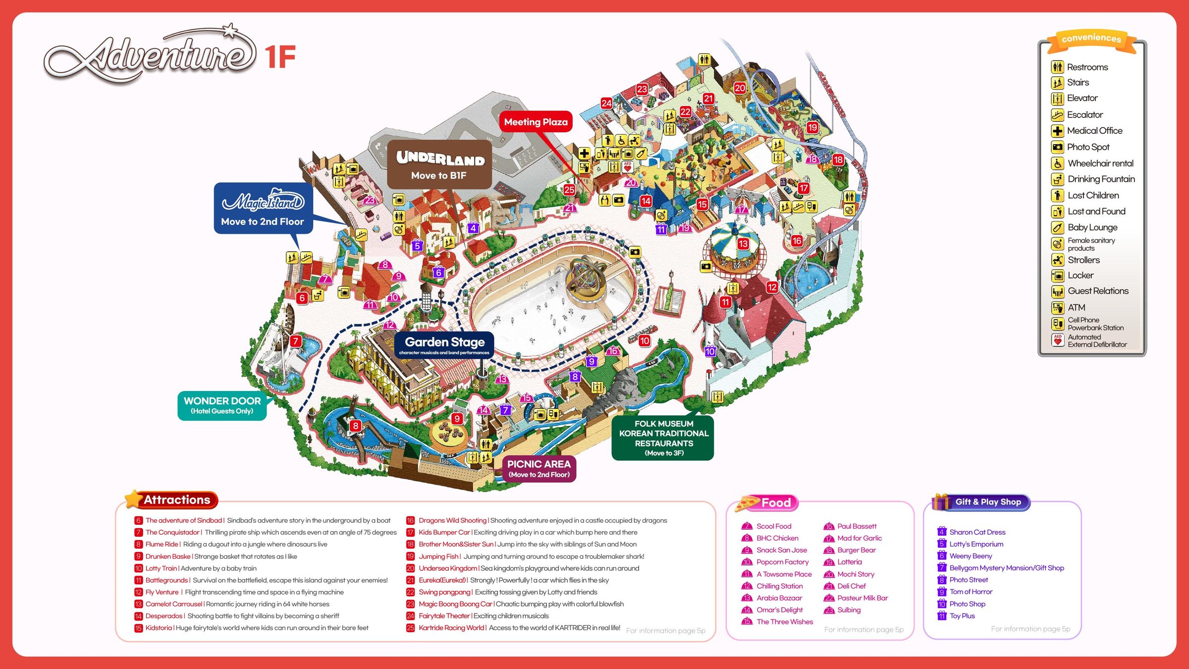 Lotte World official park map