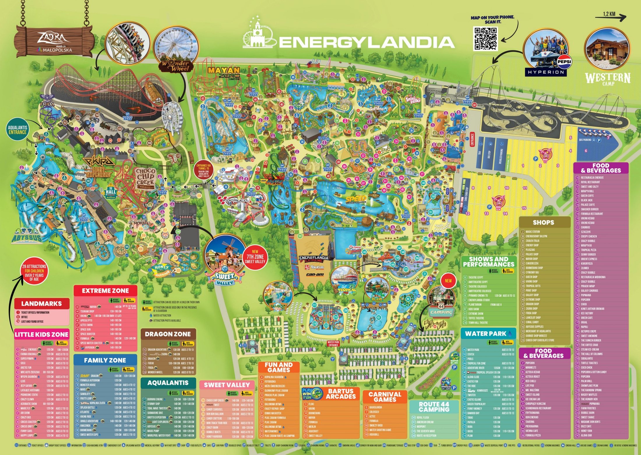 Energylandia official park map