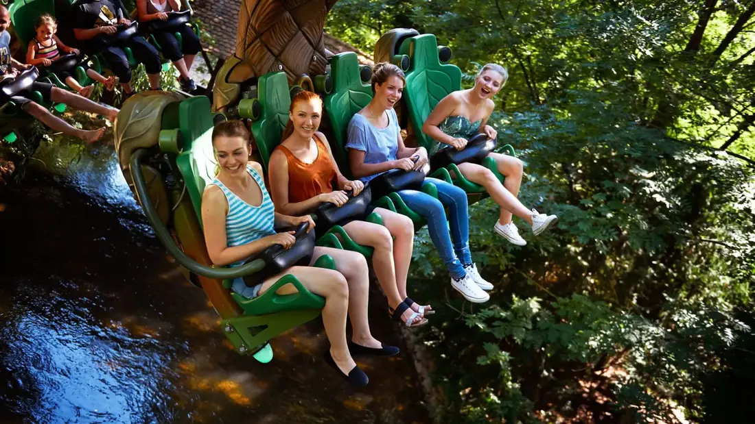 Arthur suspended ride vehicles at Europa-Park