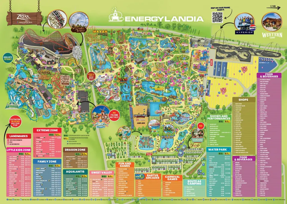 Energylandia official park map