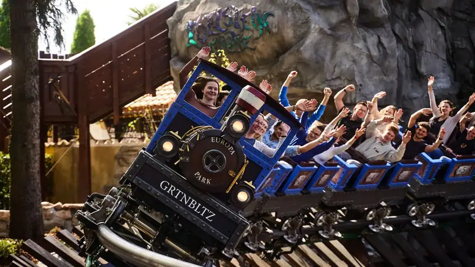 Alpenexpress Enzian mine-train coaster at Europa-Park