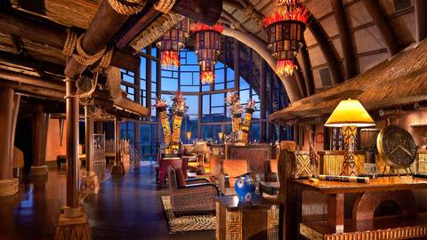 The Grand Lobby at Disney's Animal Kingdom Lodge