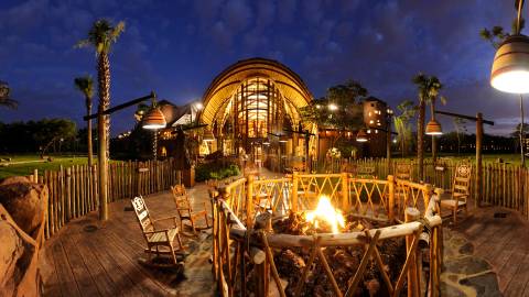 Evening Campfire at Disney's Animal Kingdom Lodge