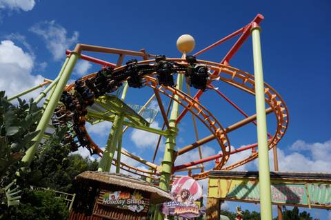 Escape from Madagascar Roller Coaster at Dreamworld