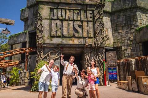 Jungle Rush Coaster Entrance at Dreamworld