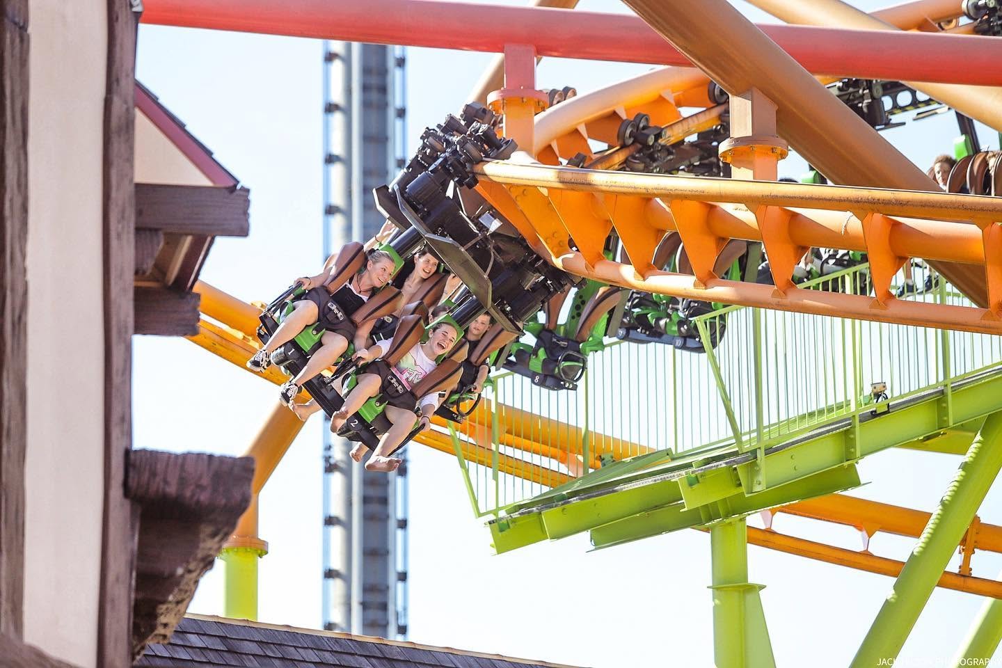 Escape from Madagascar roller coaster at Dreamworld