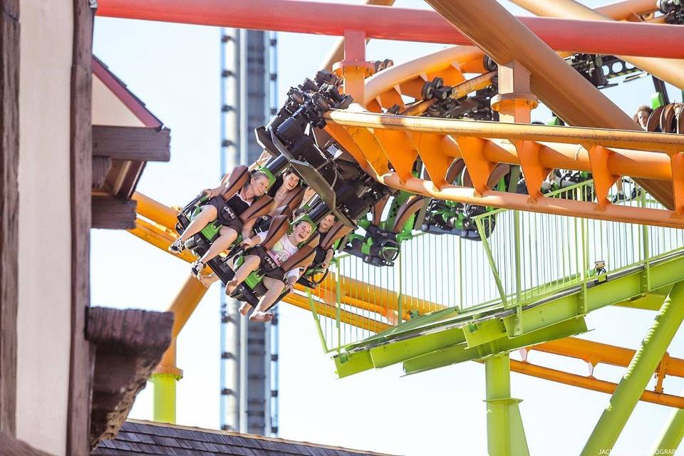 Escape from Madagascar roller coaster at Dreamworld