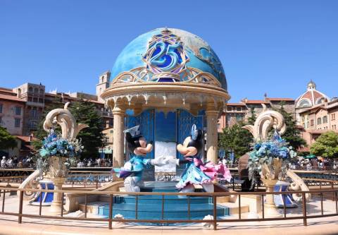 15th Anniversary Display in Mediterranean Harbor — Tokyo DisneySea in Urayasu, Chiba