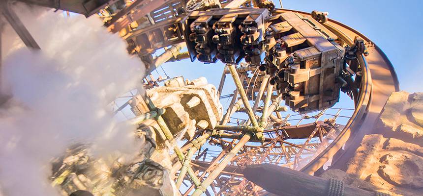 Raging Spirits roller coaster at Tokyo DisneySea