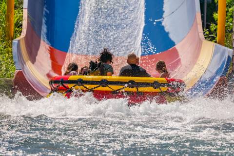 Raft Splashdown on Storm Surge — Thorpe Park in Chertsey, Surrey