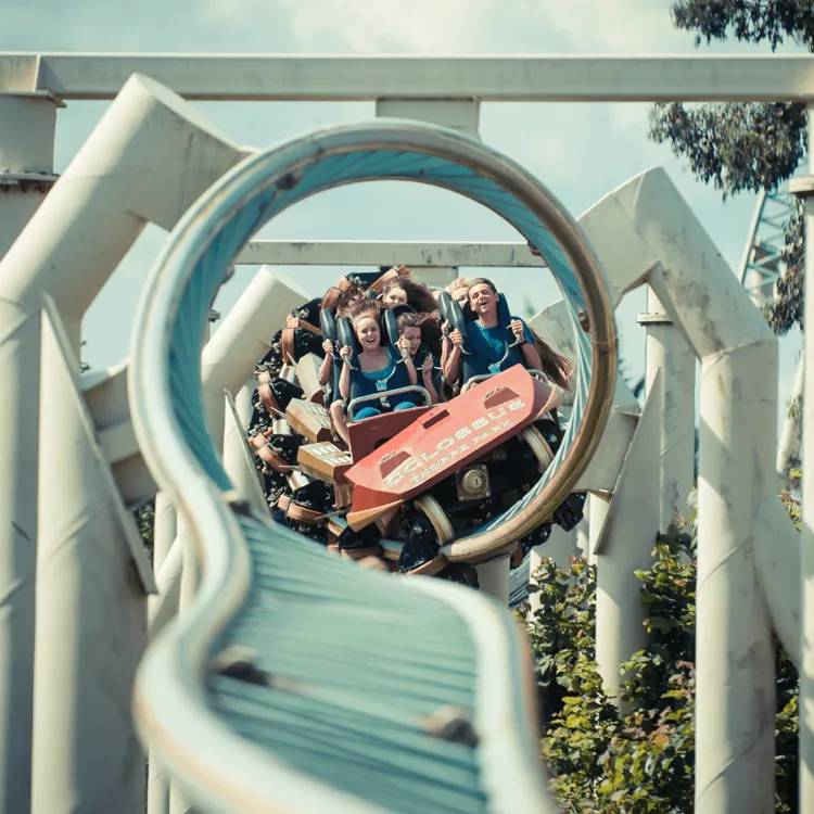Colossus roller coaster at Thorpe Park