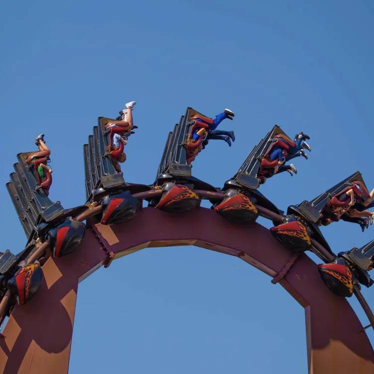 Nemesis Inferno roller coaster at Thorpe Park