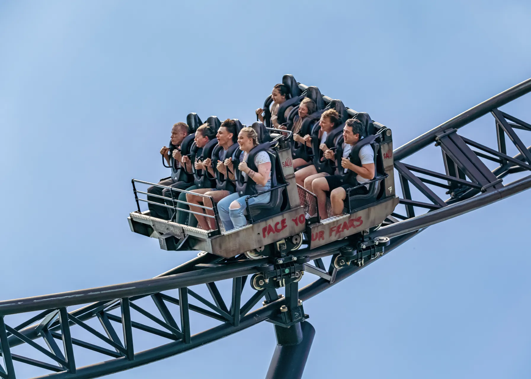 Saw – The Ride roller coaster at Thorpe Park