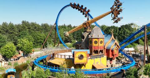 Fēnix Roller Coaster and Pixarus in Avalon — Toverland in Sevenum, Limburg