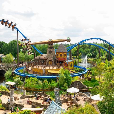 Fēnix Wing Coaster and Pixarus in Avalon — Toverland in Sevenum, Limburg
