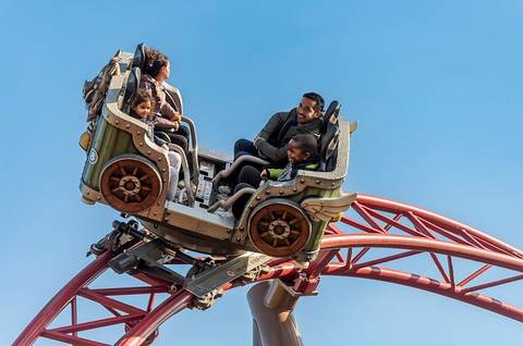 Family Fun on Pégase Express — Parc Astérix in Plailly, Oise