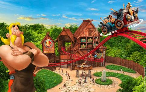 Cétautomatix Spinning Coaster at Parc Astérix