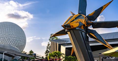 Nova Corps Starblaster Outside Guardians of the Galaxy: Cosmic Rewind — EPCOT in Bay Lake, Florida