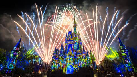 Happily Ever After Fireworks Over Cinderella Castle — Magic Kingdom in Bay Lake, Florida