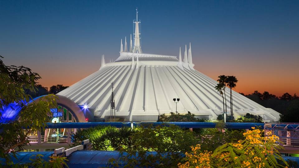 Space Mountain roller coaster at Magic Kingdom