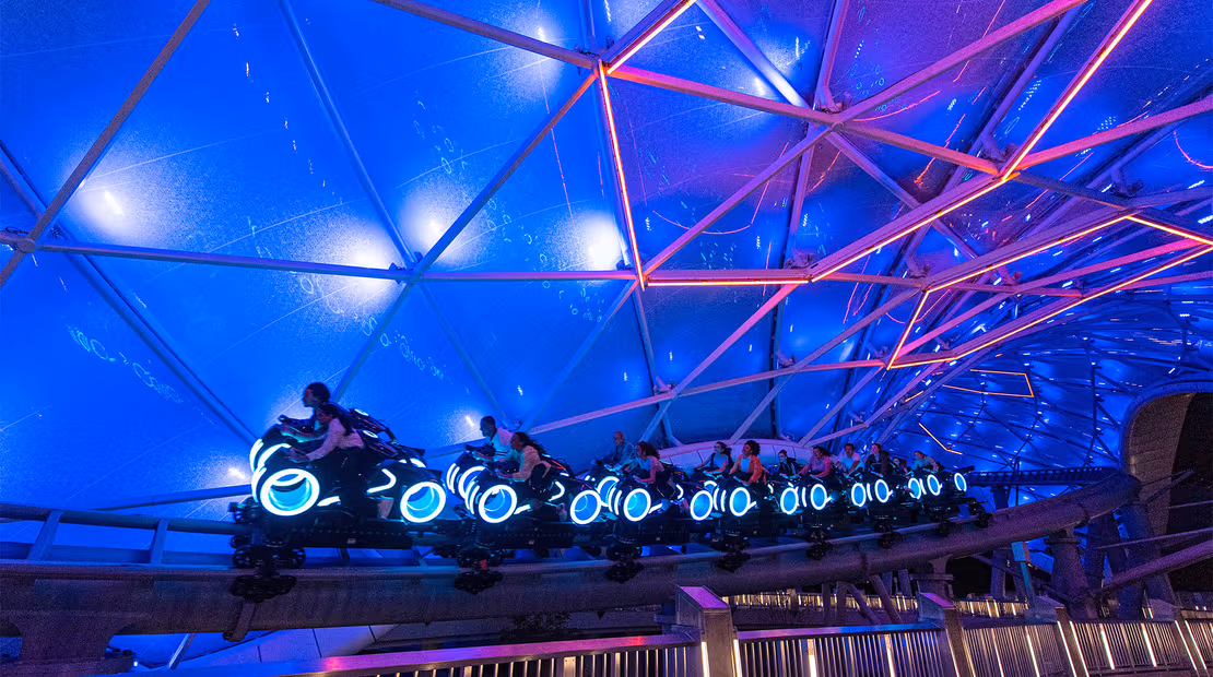 TRON Lightcycle / Run roller coaster at Magic Kingdom