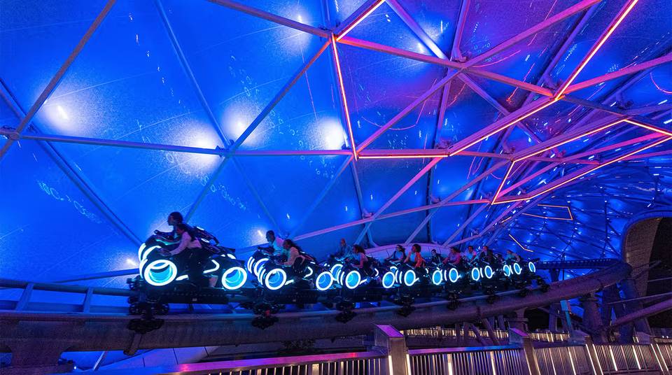TRON Lightcycle / Run roller coaster at Magic Kingdom