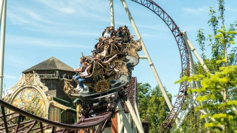 The Ride to Happiness by Tomorrowland Spinning Coaster — Plopsaland De Panne in De Panne