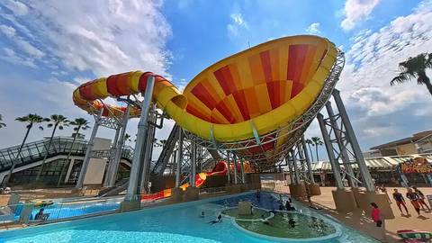 Mega Abyss Slide at Jumbo Seawater Pool — Nagashima Spa Land in Kuwana, Mie
