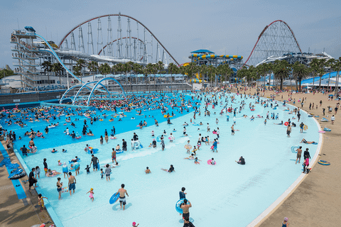 Nagashima Jumbo Seawater Pool and Steel Dragon 2000 — Nagashima Spa Land in Kuwana, Mie
