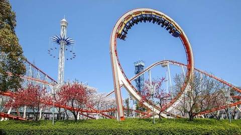 Shuttle Loop Coaster at Nagashima Spa Land
