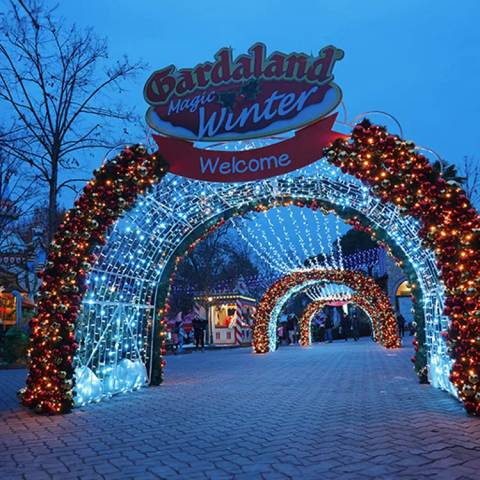 Gardaland Magic Winter Illuminated Welcome Archway
