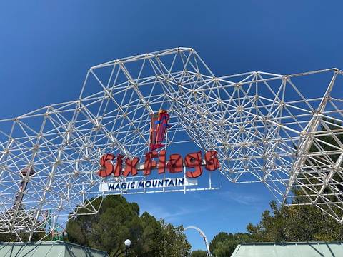 Entrance Archway at Six Flags Magic Mountain