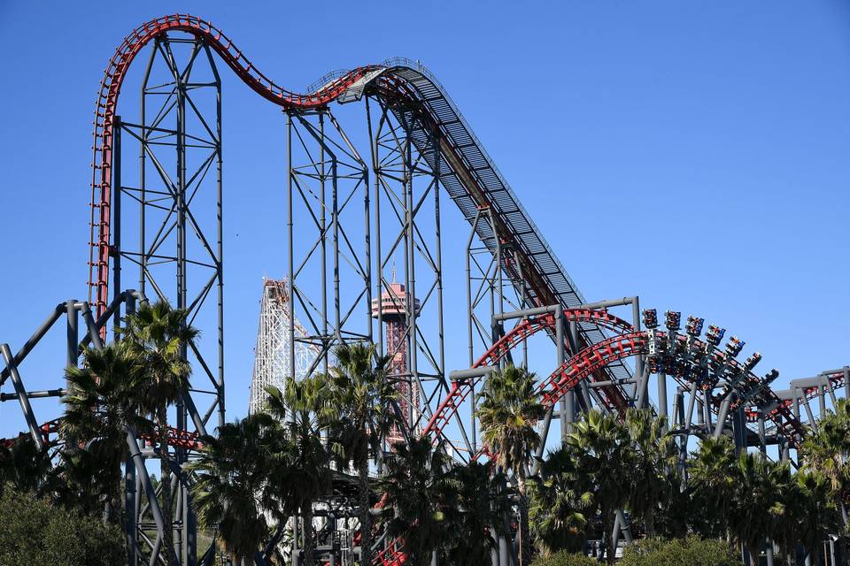 X2 roller coaster at Six Flags Magic Mountain