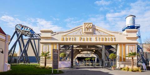 Entrance to Movie Park Studio Tour Coaster — Movie Park Germany in Bottrop