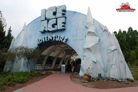 Entrance to Ice Age Adventure — Movie Park Germany in Bottrop