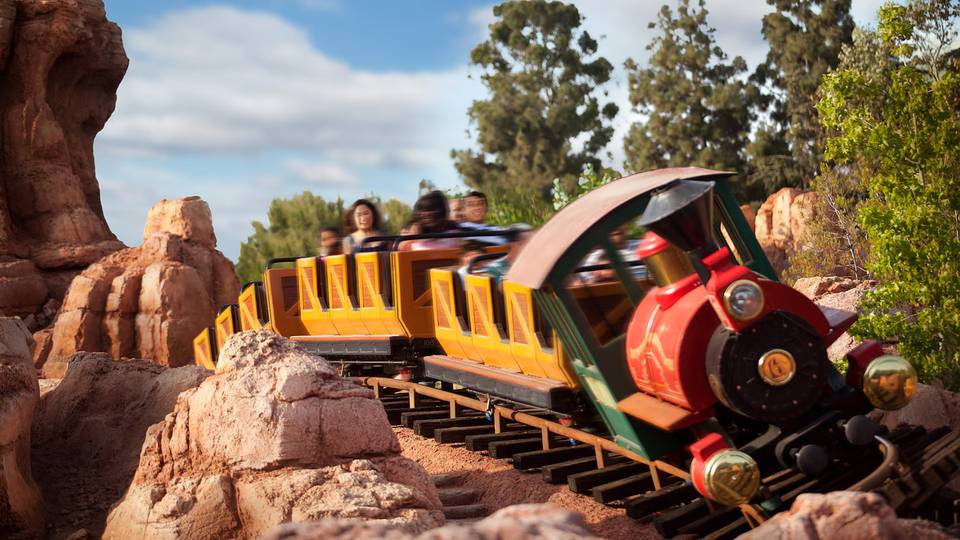 Big Thunder Mountain Railroad roller coaster at Disneyland Park