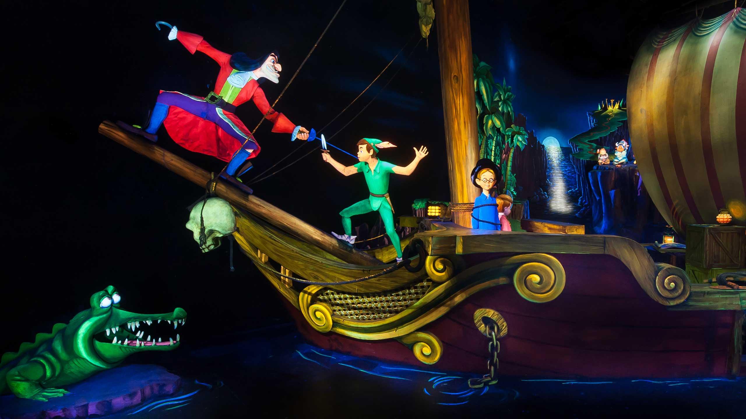 Peter Pan's Flight dark ride at Disneyland Park