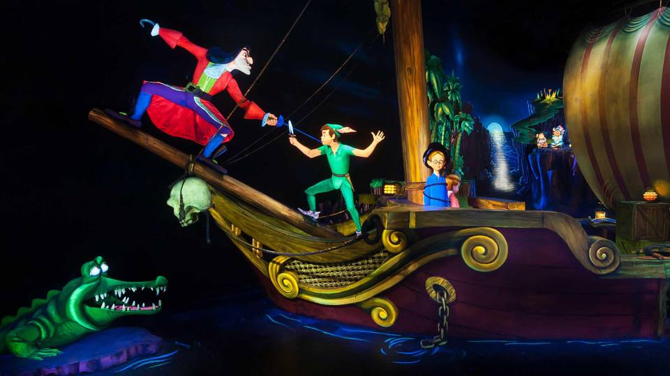 Peter Pan's Flight dark ride at Disneyland Park