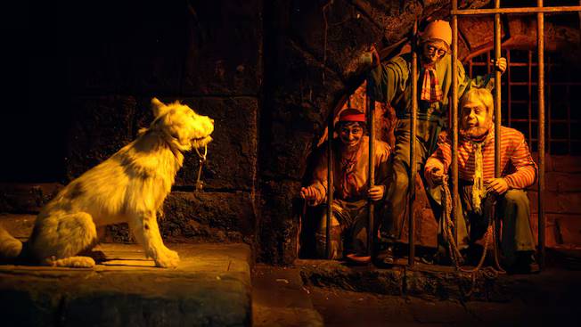 Pirates of the Caribbean dark ride at Disneyland Park