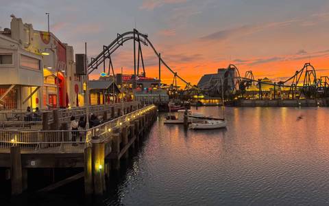 Sunset over the Lagoon and Hollywood Dream