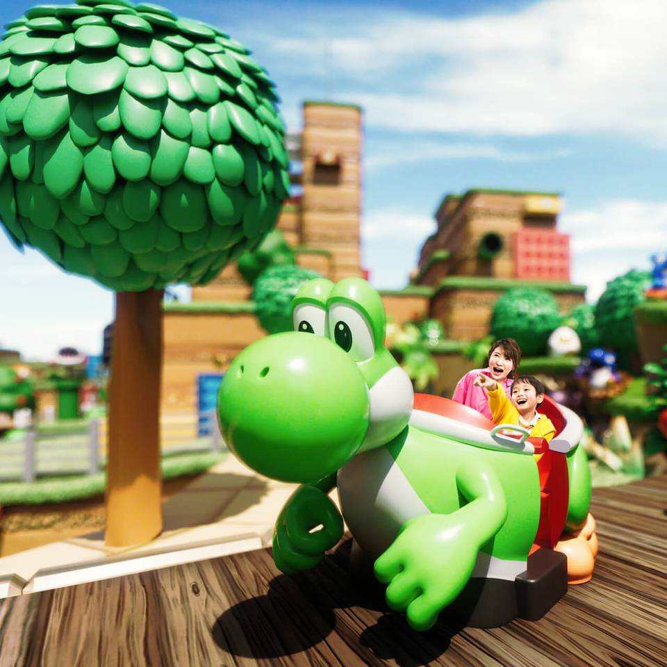 Yoshi's Adventure ride at Universal Studios Japan