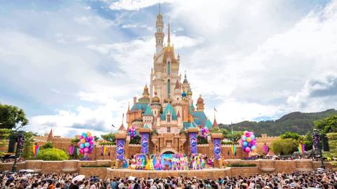 Stage Performance at the Castle of Magical Dreams — Hong Kong Disneyland in Lantau Island, Hong Kong