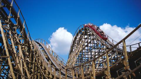Balder Wooden Roller Coaster at Liseberg