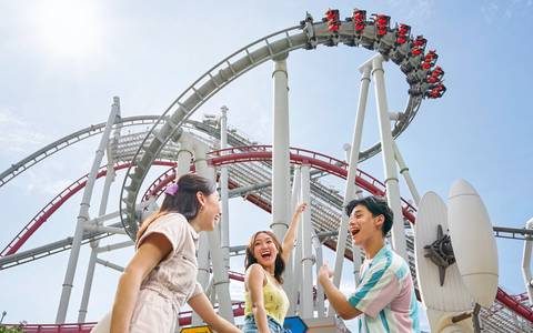Battlestar Galactica: Human vs. Cylon Roller Coaster — Universal Studios Singapore in Sentosa Island